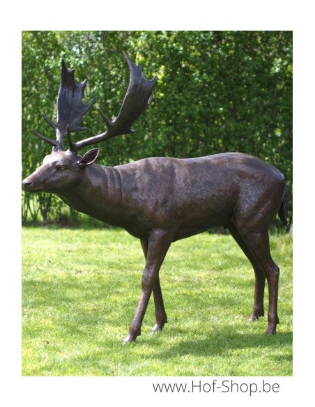 Damhert - bronzen beeld (B1408)