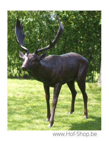 Damhert - bronzen beeld (B1408)