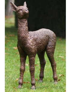 Bébé alpaga - sculpture en bronze (B1413)