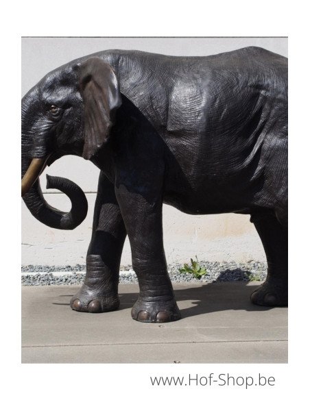 Gros éléphant - statue en bronze (B944)