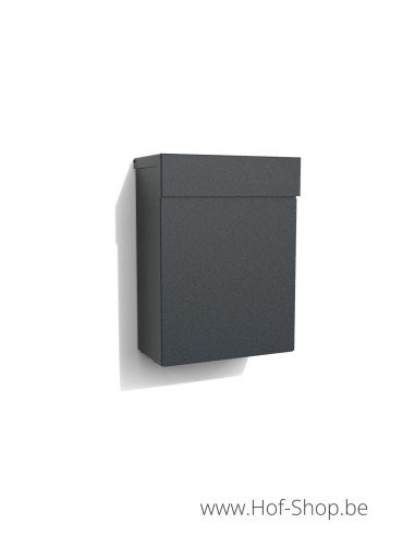 Albo Topa sur pied RAL 7016 - boîte aux lettres en aluminium