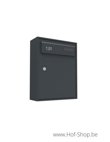 Boxis 540/505 (40 x 31 x 12 cm) - brievenbus aluminium