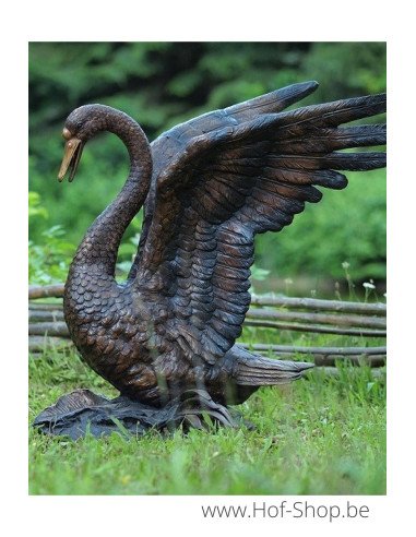 Cygne - statue en bronze (B55874)