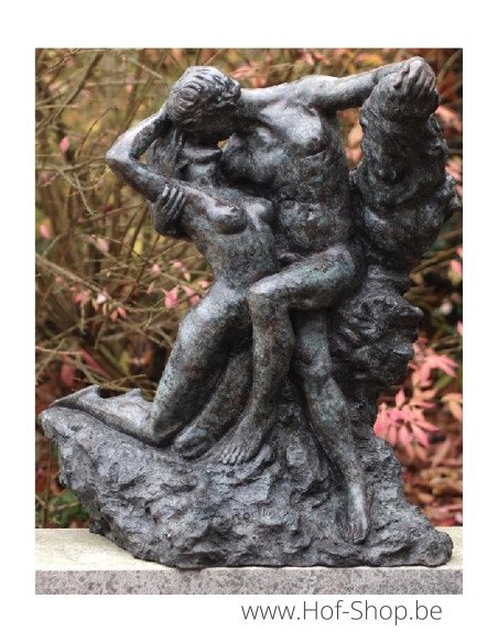 Le baiser de Rodin - statue en bronze (B55909)