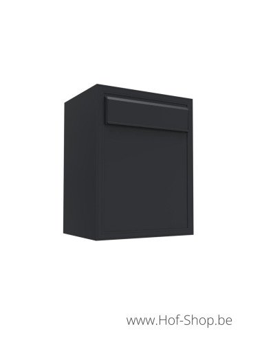 Boxis RAL 9005 type 542/D/505 (40 x 31 x 24 cm) - brievenbus aluminium
