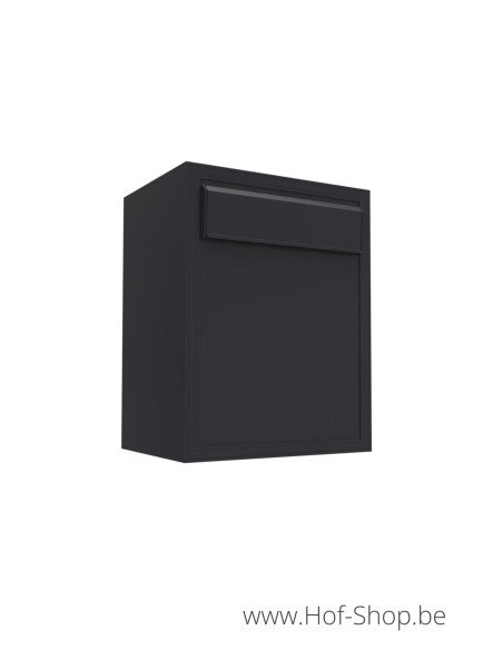 Boxis RAL 9005 type 542/D/505 (40 x 31 x 24 cm) - brievenbus aluminium
