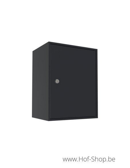Boxis RAL 9005 type 542/D/505 (40 x 31 x 24 cm) - brievenbus aluminium