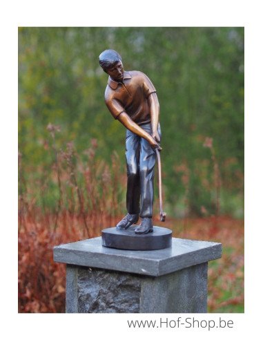 Golfspeler - bronzen beeld (B57698)