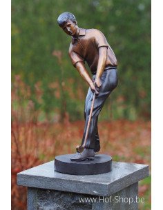 Golfeur - sculpture en bronze (B57698)