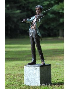 Violist - bronzen beeld (B74055)