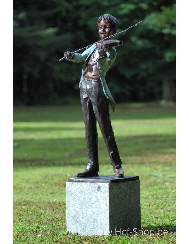 Violist - bronzen beeld (B74055)
