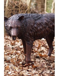 Loup - statue en bronze (B75034)