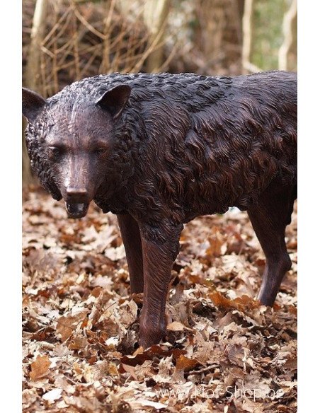 Wolf - bronzen beeld (B75034)