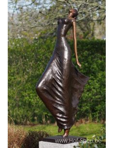 Moderne vrouw - bronzen beeld (B91240)