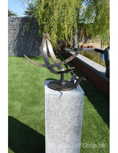 Cadran solaire - statue en bronze (GA0386BR-B)