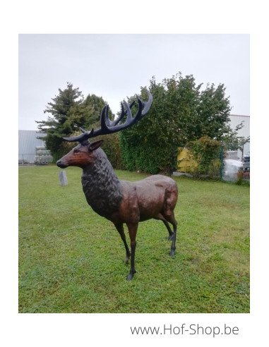 Grand cerf - statue en bronze (PB61071)