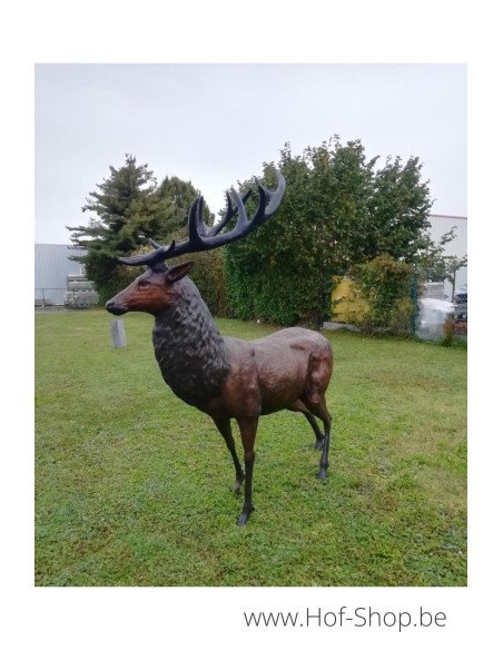 Grand cerf - statue en bronze (PB61071)