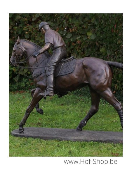 Polo speler - bronzen beeld (PB61137)