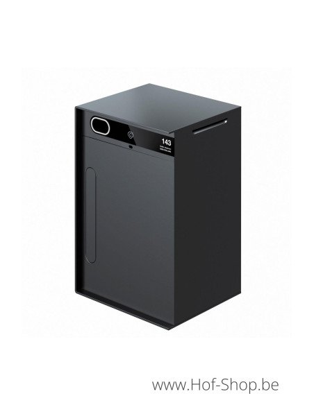 Custo 1s RAL 9004 - boîte à colis intelligente en aluminium