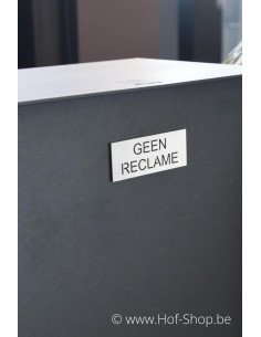 Geen reclame - inox plaatje 'fuji'