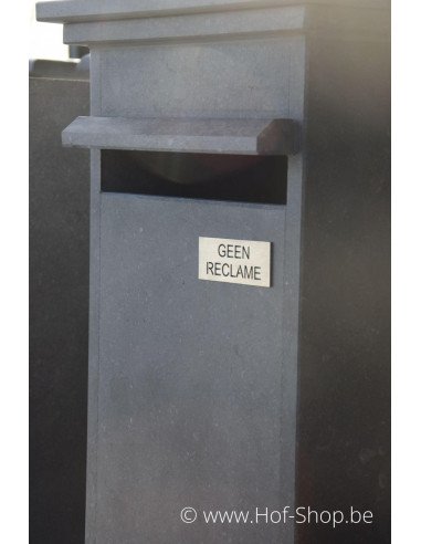 Pas de publicité - plaque inox 'fuji'