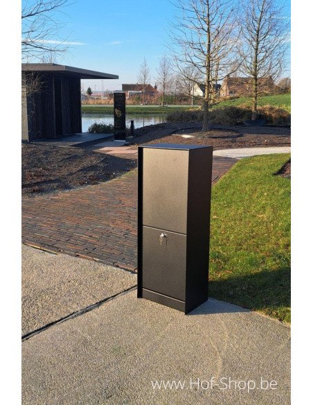 Dropbox Small RAL 9005 Front Door - eSafe boîte à colis aluminium