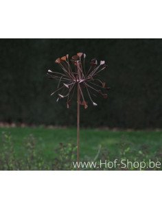 Tuinsteker bloem - metalen figuur in ecoroest (MD14131) OP is OP
