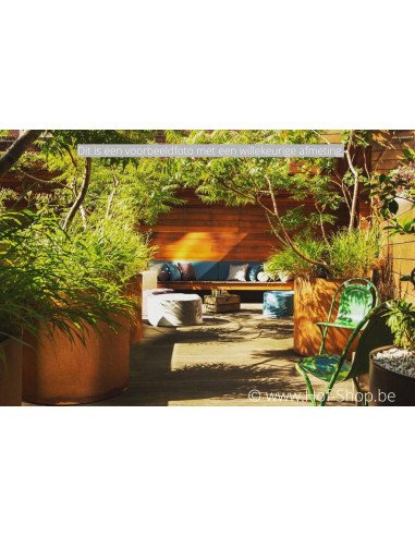 Circum 120 x 60 cm - Jardinière Adezz en acier Corten