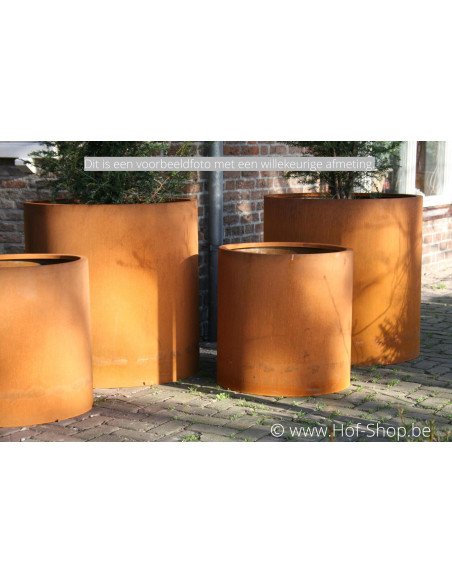 Circum 120 x 60 cm - Jardinière Adezz en acier Corten
