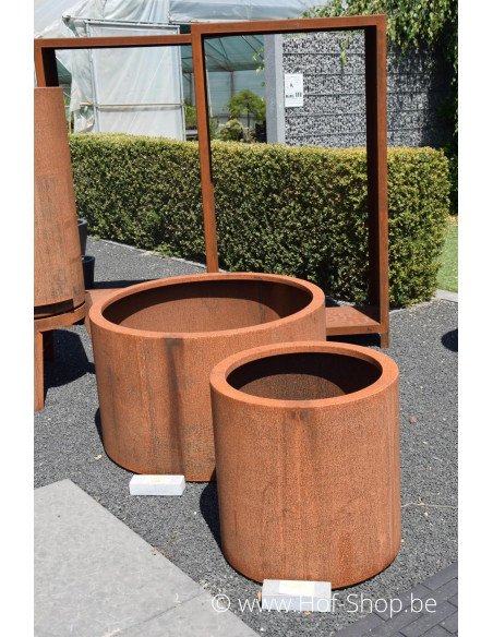 Circum 100 x 80 cm - Jardinière Adezz en acier Corten
