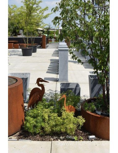 Reiger - metalen figuur in ecoroest (MD14002)