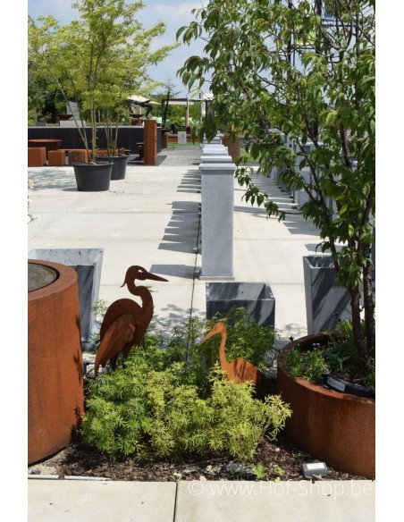 Reiger - metalen figuur in ecoroest (MD14002)