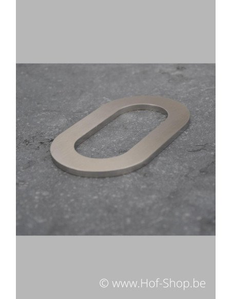 OUTLET Numéro 0 en inox (12 cm de haut) - Numéro de maison Adezz
