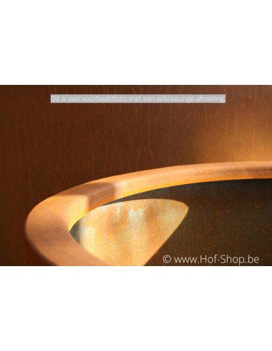 Circum 80 x 80 cm - Jardinière Adezz en acier Corten