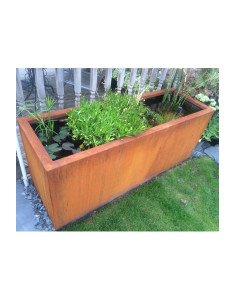 Étang 500 x 100 x 40 cm - Adezz Étang  en acier corten
