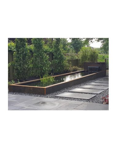 Étang 300 x 200 x 60 cm - Adezz Étang  en acier corten