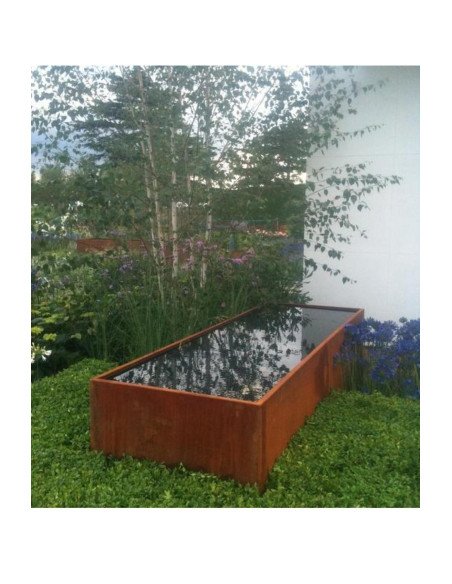 Étang 300 x 150 x 40 cm - Adezz Étang  en acier corten