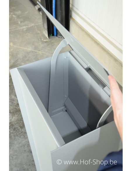 MODÈLE DE SHOWROOM Dropbox Small RAL 9006 Back Door - eSafe boîte à colis aluminium