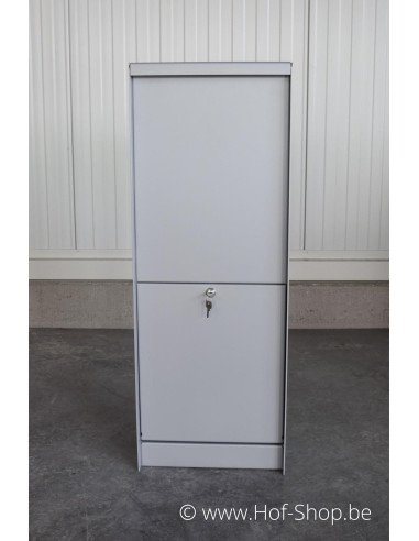 Dropbox Small RAL 9006 - pakketbus aluminium