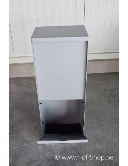 MODÈLE DE SHOWROOM Dropbox Small RAL 9006 Back Door - eSafe boîte à colis aluminium