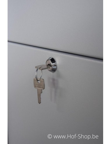 Dropbox Small RAL 9006 - pakketbus aluminium