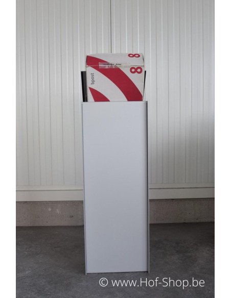 MODÈLE DE SHOWROOM Dropbox Small RAL 9006 Back Door - eSafe boîte à colis aluminium