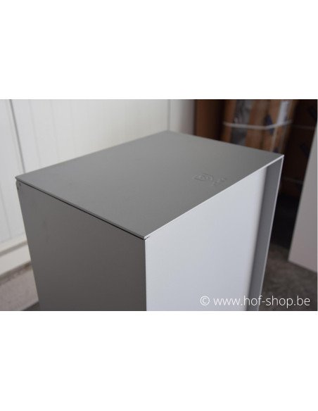 MODÈLE DE SHOWROOM Dropbox Small RAL 9006 Back Door - eSafe boîte à colis aluminium