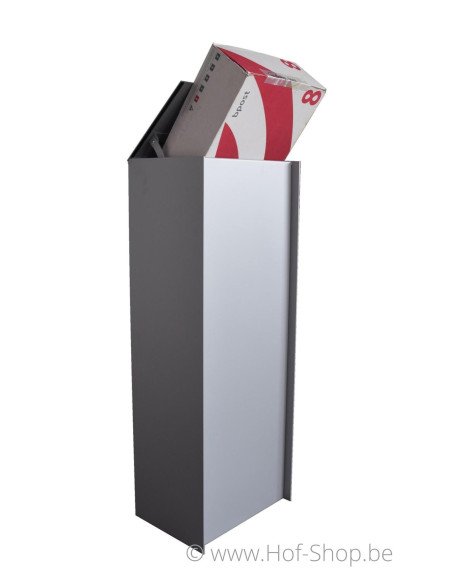 Dropbox Small RAL 9006 - pakketbus aluminium