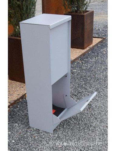 Dropbox Small RAL 9006 - pakketbus aluminium