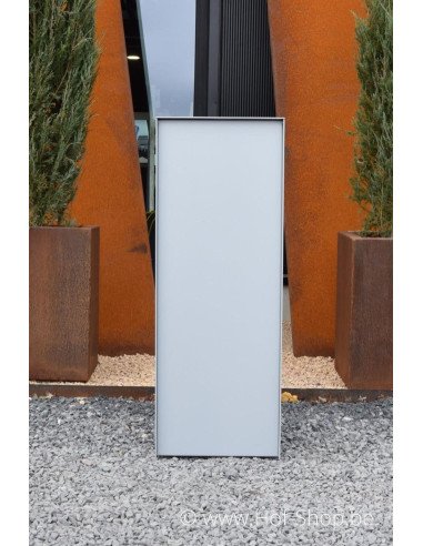 MODÈLE DE SHOWROOM Dropbox Small RAL 9006 Back Door - eSafe boîte à colis aluminium