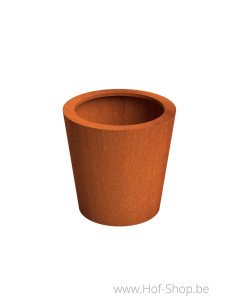 Conic 80 x 80 cm -  Jardinière Adezz en acier Corten