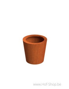 Conic 60 x 60 cm -  Jardinière Adezz en acier Corten