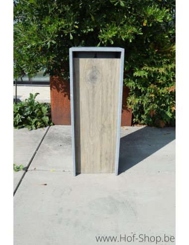 P-Box 4 Aspect bois - boîte aux lettres en pierre bleue