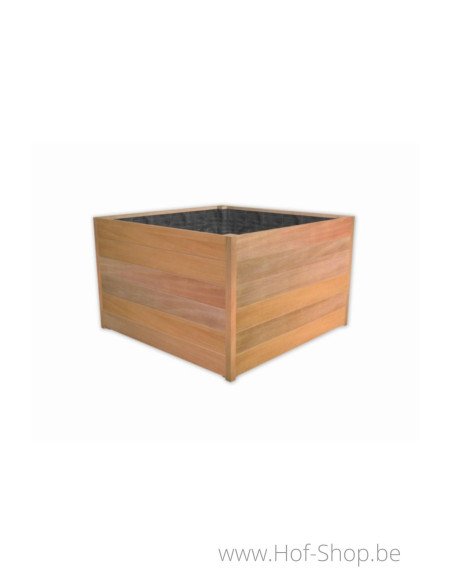 Carrez 140 x 140 x 72 cm - Jardinière Adezz en bois dur